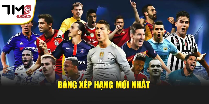 Bảng xếp hạng mới nhất