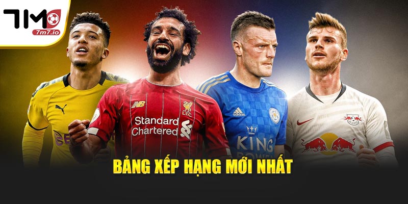 Bảng xếp hạng mới nhất