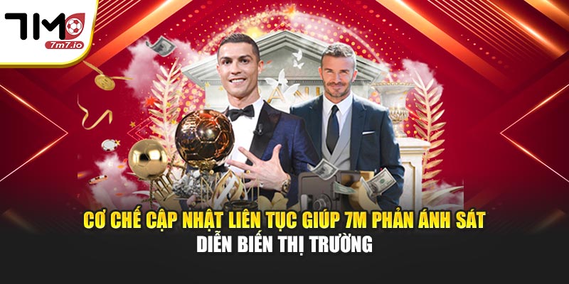 Cơ chế cập nhật liên tục giúp 7M phản ánh sát diễn biến thị trường